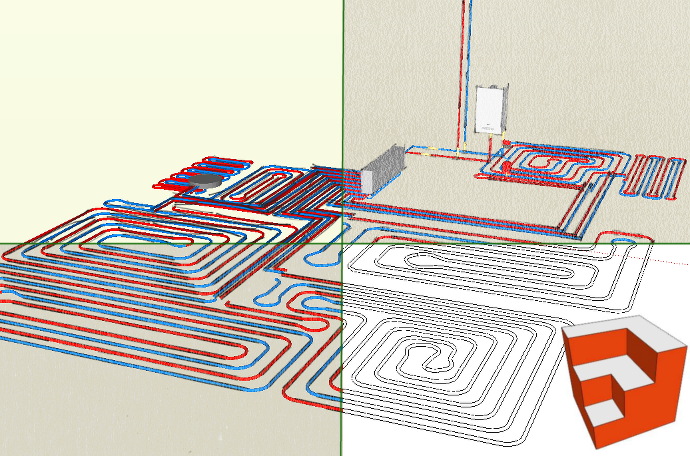 Exportación de suelo radiante a SketchUp